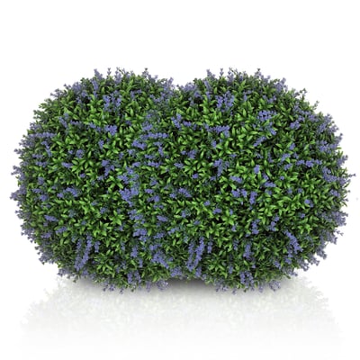 Fleurs artificielles PE Violet HOMCOM