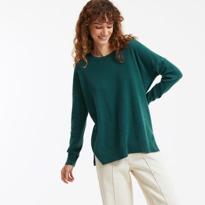 Kaschmir-Pullover, Oversized-Form mit rundem Ausschnitt LA REDOUTE COLLECTIONS