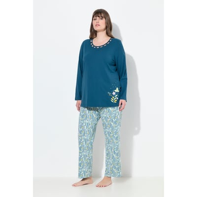 Pyjama col rond et manches longues ULLA POPKEN