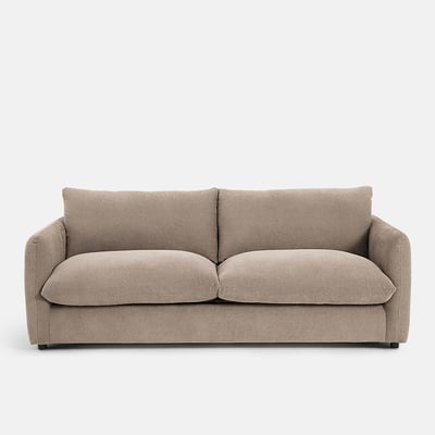 Canapé droit 2, 3 ou 4 places, en polyester chiné, YDE LA REDOUTE INTERIEURS
