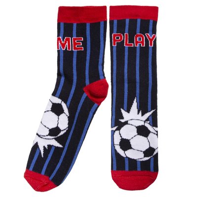 Chaussettes anti-dérapantes mi-hautes détail foot - 27 au 34 ISOTONER