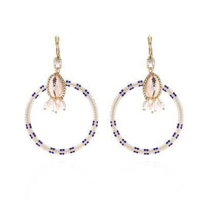 Boucles d'oreilles pendantes avec perles pour oreilles percées RECIF HIPANEMA