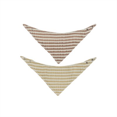 Bavoir Lot de 2 en coton Mini OYOY LIVING DESIGN