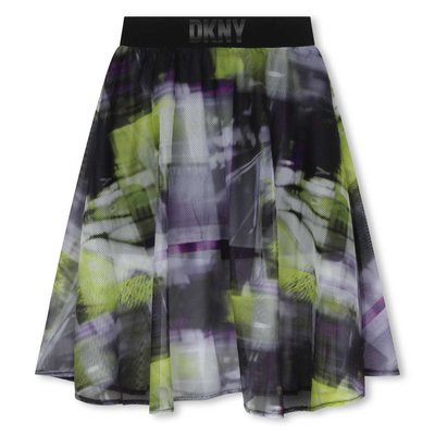 Jupe résille imprimée doublée DKNY