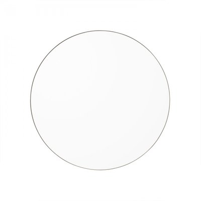 Miroir Mural Circum Clear et Bord Gris Taupe XSmall Rond Diam 50 cm AYTM