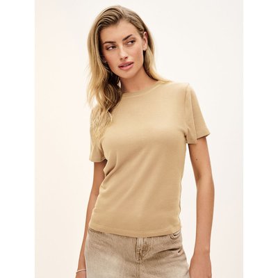 T-shirt côtelé manches courtes en tencel™ doux NEXT