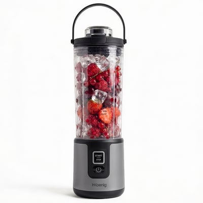 H.Koenig MOOTH16 - Mini blender portable sur batterie Bleu Pastel H.KOENIG