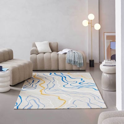 Tapis fait main motif abstrait ,  Drive ESPRIT