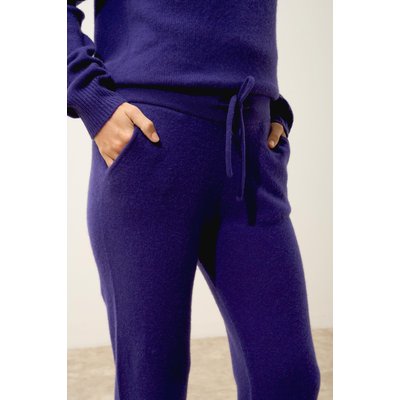Jogging Bi-Color Purple + Violet Gris Chiné Nami JUST CASHMERE