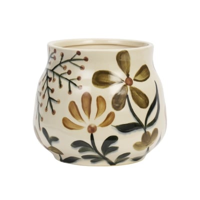 Cache-pot décoratif motif floral MADAM STOLTZ