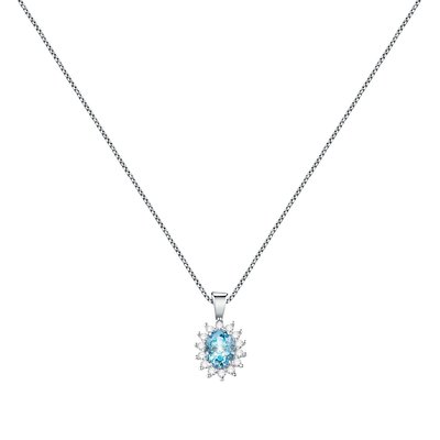 Collier en argent 925 et cristaux Princess BLUESPIRIT