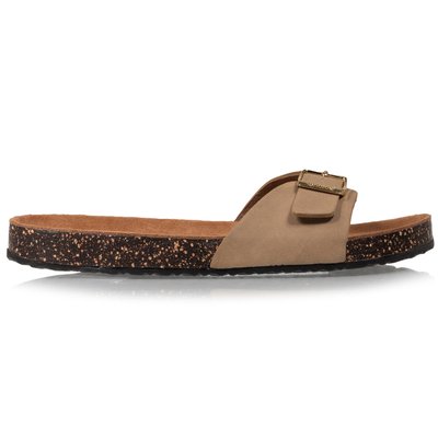 Mules sandales à bride extra confort, semelle intérieure cuir ISOTONER