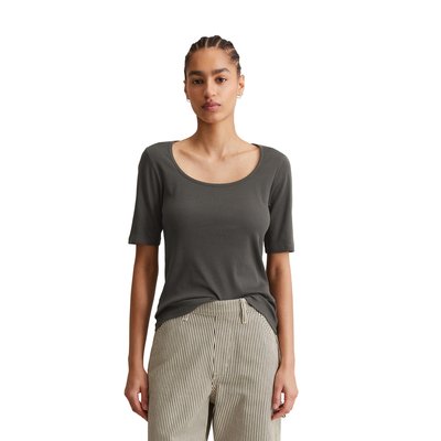 T-shirt slim en jersey côtelé doux MARC O’POLO DENIM