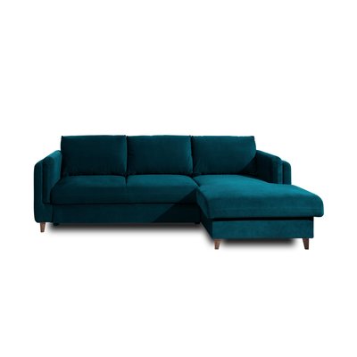 Canapé d'Angle Convertible en Velours 4 places - BROOKE LISA DESIGN