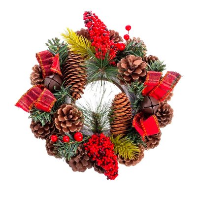 Couronne de l'Avent décoration Noël 22cm WADIGA