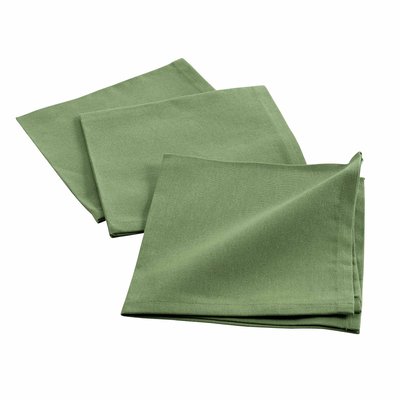 3 Serviettes de table coton Initia DOUCEUR D'INTÉRIEUR