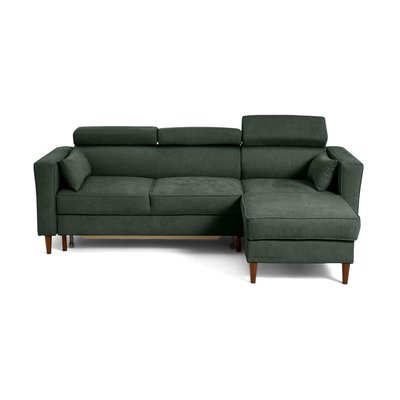 Canapé d'Angle Convertible en Tissu texturé 4 places - ALICANTE LISA DESIGN