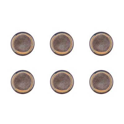 Lot de 6 assiettes à pain en grès, GENESIS BJORN
