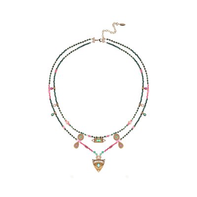 Collier multirangs perles et pampilles SOLITA HIPANEMA