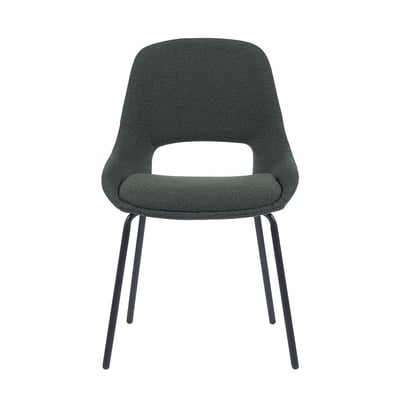 Chaise repas tissu marron ZAGO