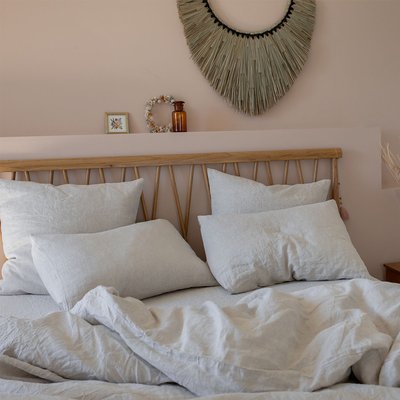 Housse de couette unie en lin, Made in France, NATUREL A DEMAIN