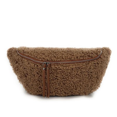 Grand Sac banane géant en cuir et peluche LOU PILOU XXL OH MY BAG