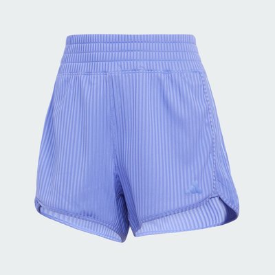 Short taille haute bords-côtes 3 bandes ton sur ton Pacer All Gym Seasonal adidas Performance