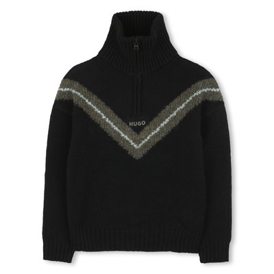 Pull avec col zippé montant HUGO KIDSWEAR