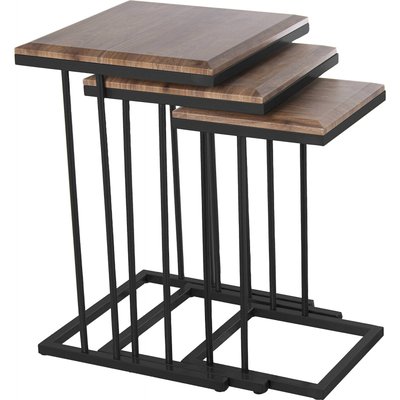 Tables gigognes bois et métal (lot de 3) RECOLLECTION