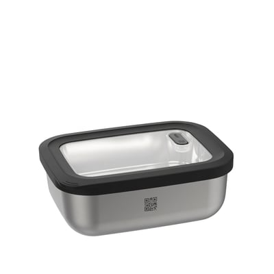 Boîte de conservation fraîcheur PROVIDO, rectangulaire, 2.600 ml (Contrôle de la fraîcheur et des stocks via application) GEFU
