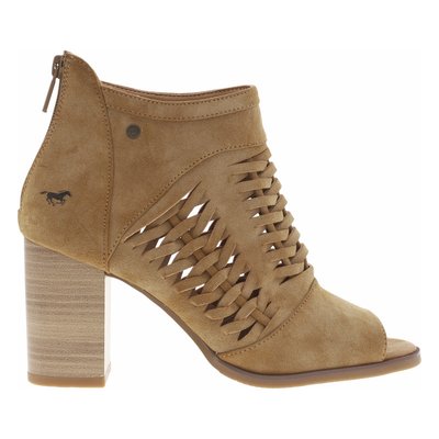 Sandales FEMME Mustang camel et à zip MUSTANG