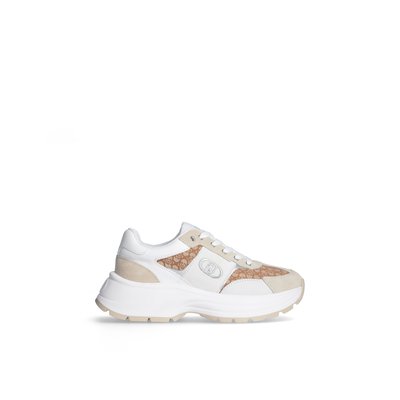 Sneakers monogramme en daim LIU JO