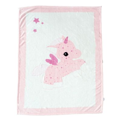 Couverture bébé imprimée 100x140 cm Microdoux DOMIVA
