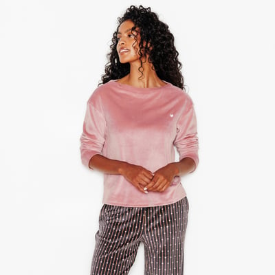 Tee-shirt manches longues velours FLUFFY ROUGEGORGE LINGERIE