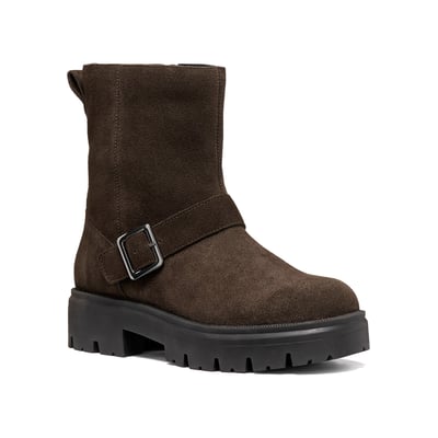Bottines motardes en cuir, KLARGENA GEOX