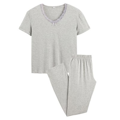 Пижама с короткими рукавами из джерси LA REDOUTE COLLECTIONS