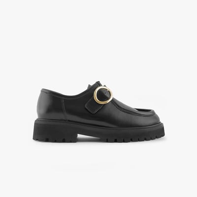 Derby cuir velours DOLORÈS MAISON TOUFET
