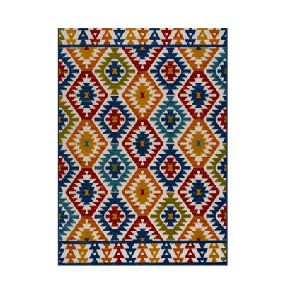 Tapis intérieur et extérieur en polypropylène multicolore 120x160 AVRIL PARIS