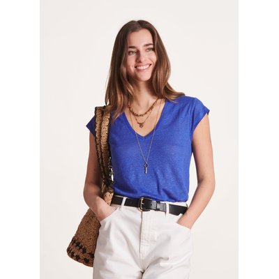T-shirt en lin manches courtes LA FEE MARABOUTEE