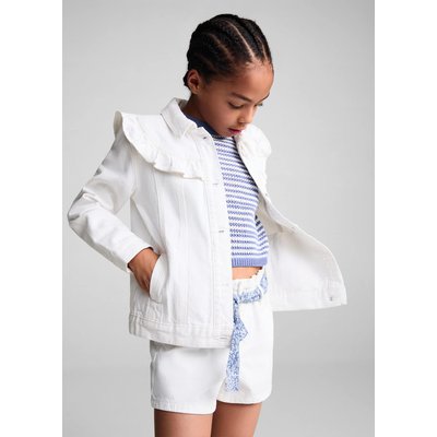 Veste en jean blanche enfant La Redoute