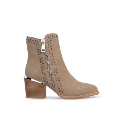 Bottines en cuir avec détail de clous ALMA EN PENA