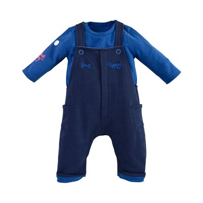 Ensemble salopette marine garcon SUCRE D'ORGE