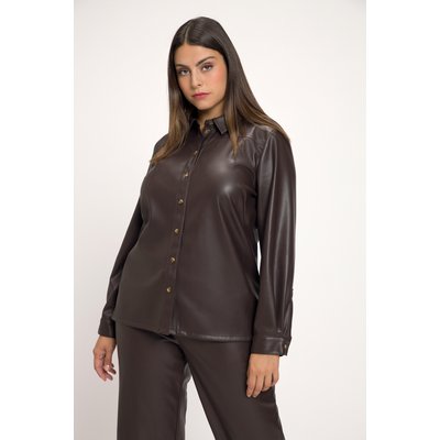 Chemisier, imitation cuir, col chemise ULLA POPKEN