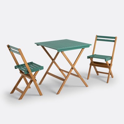 Dudena 3-Piece Acacia Garden Set LA REDOUTE INTERIEURS