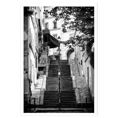 Affiche Paris, rue de Montmartre HEXOA
