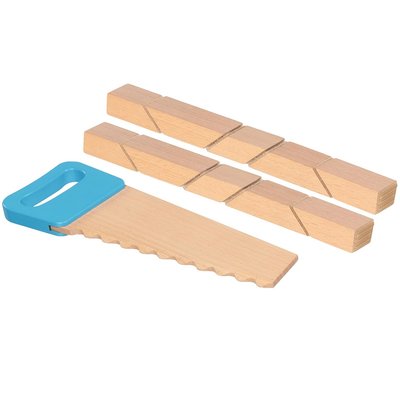 Scie et blocs en bois à scratch GOKI