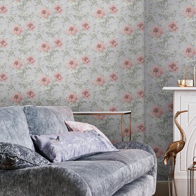 Papier peint fleuri Aurélie LAURA ASHLEY