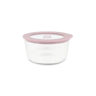 Boite hermétique ronde en verre 470ml, PRESSBOX MENASTYL