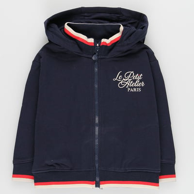 Veste en molleton fille à capuche BOBOLI