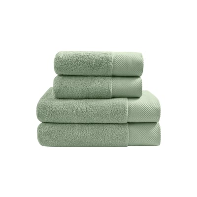 Ensemble de bain 4 pièces Zéro Twist SENSOFT (2 draps de bain + 2 serviettes) SENSEI MAISON